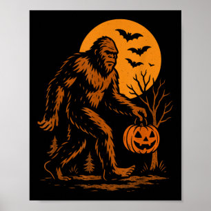 Póster Pie Grande Halloween Sasquatch 