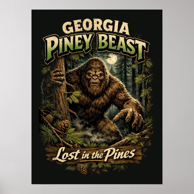Póster Pie Grande Sasquatch (Frente)