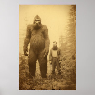 Póster Pie grande, Sasquatch, Poster, Criptico