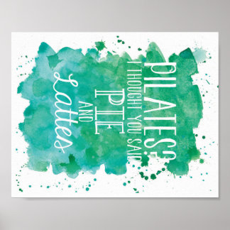 Póster Pie y latas - Verde azulado/verde