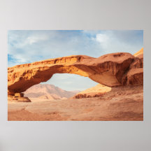 Piedra de arena del desierto Wadi Rum Jordan