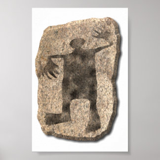 Póster Piedra de baile de hombre