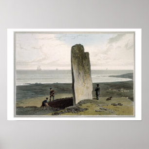 Póster Piedra de Druidical en Strather cerca de Barvas,