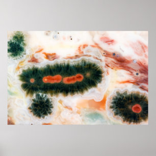 Póster Piedra de jasper oceánico en Madagascar