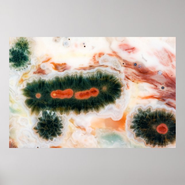 Póster Piedra de jasper oceánico en Madagascar (Frente)