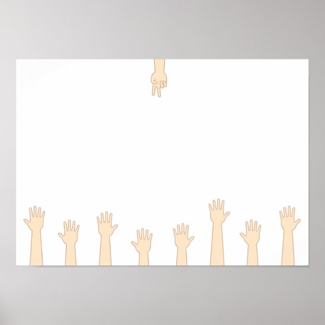 Póster Piedra-papel-tijera (Frente)