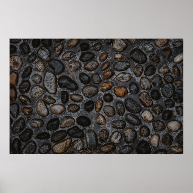 Póster Piedras de colores diversos (Frente)