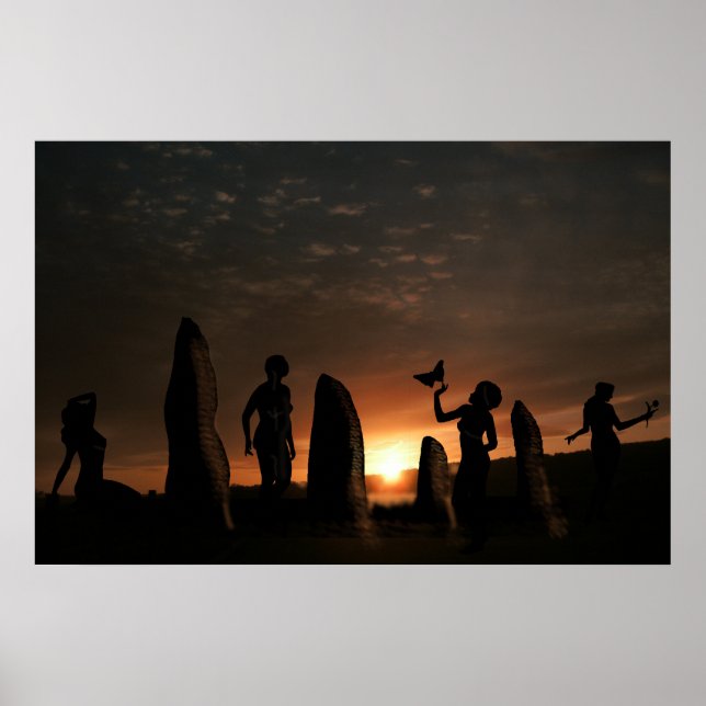 Póster Piedras de tambores de paz (Frente)