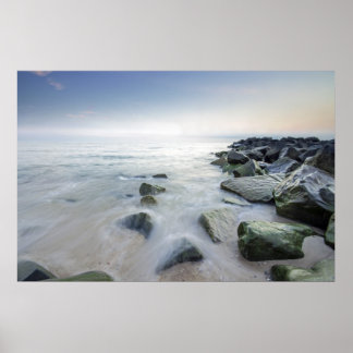 Póster Piedras en el agua