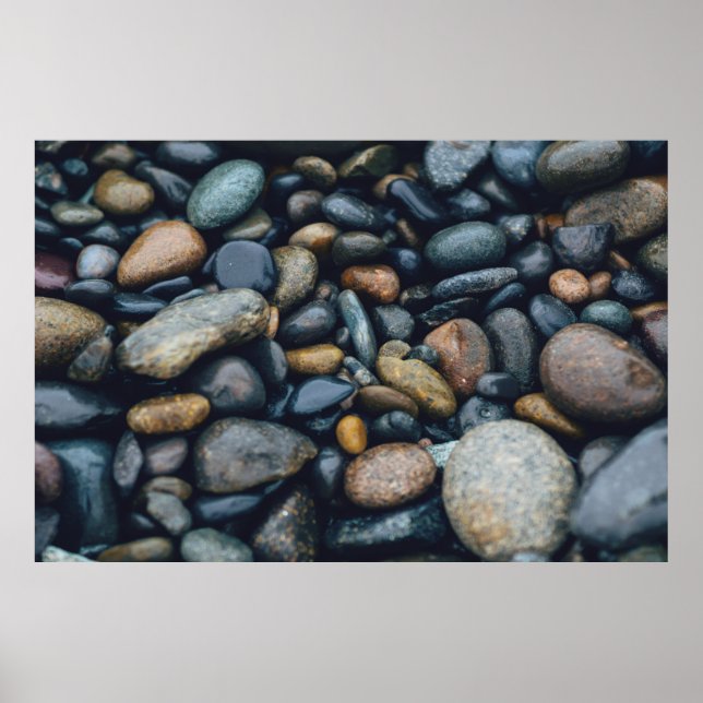 PÓSTER PIEDRAS MARRÓN Y NEGRO (Frente)