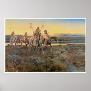 Póster Piegans, 1918