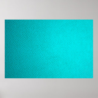 Póster Piel de textura de piel de cuero turquesa