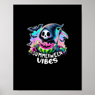 Póster Piel de verano retro Summerween Vibe Watermelon Gh