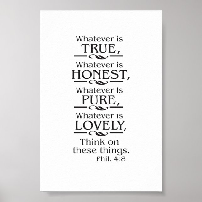 Póster Piensa en estas cosas (Frente)