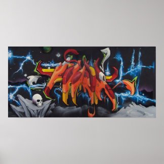 Póster Piensa en retroceder