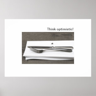 Póster ¡Piensa optimista!
