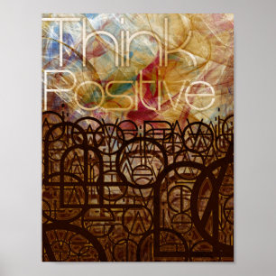 Póster Piensa positivamente por Mansa Pryor