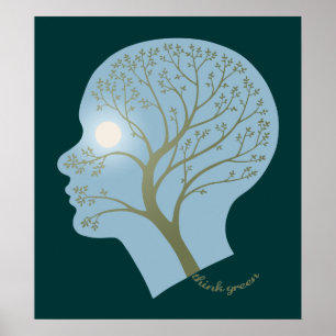 Póster Piense el verde III