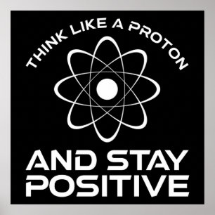 Póster Piensen Como Una Persona Y Permanezcan Positivos