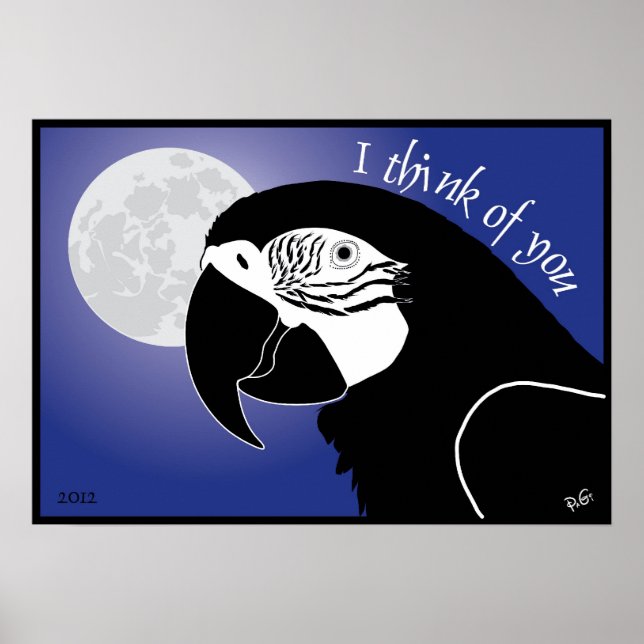 Póster Pienso en usted Poster (Frente)