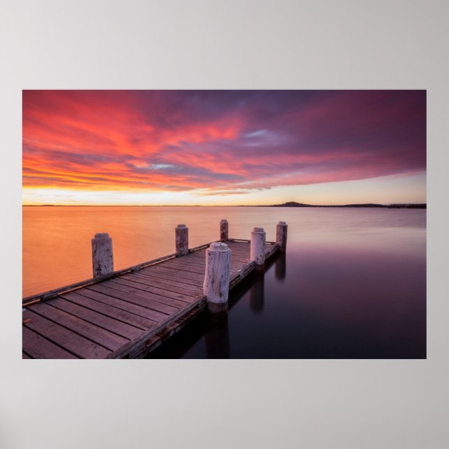 Póster Pier at Lake Illawarra (Frente)