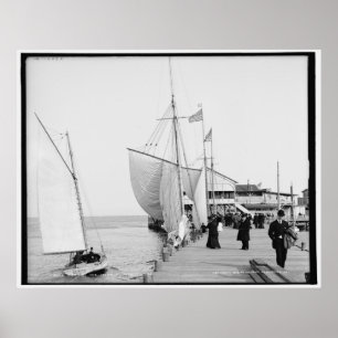 Póster Pier, Atlantic City, N.J. c1905 Vintage