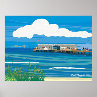 Póster Pier de la ciudad de Anna Maria Island