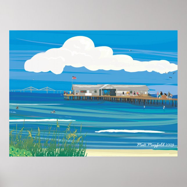 Póster Pier de la ciudad de Anna Maria Island (Frente)