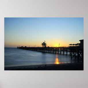 Póster Pier de San Clemente