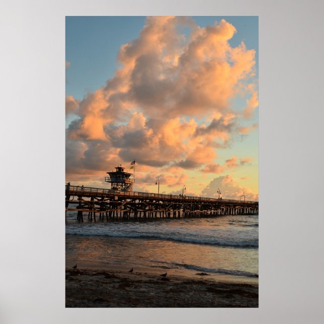 Póster Pier de San Clemente California (Frente)