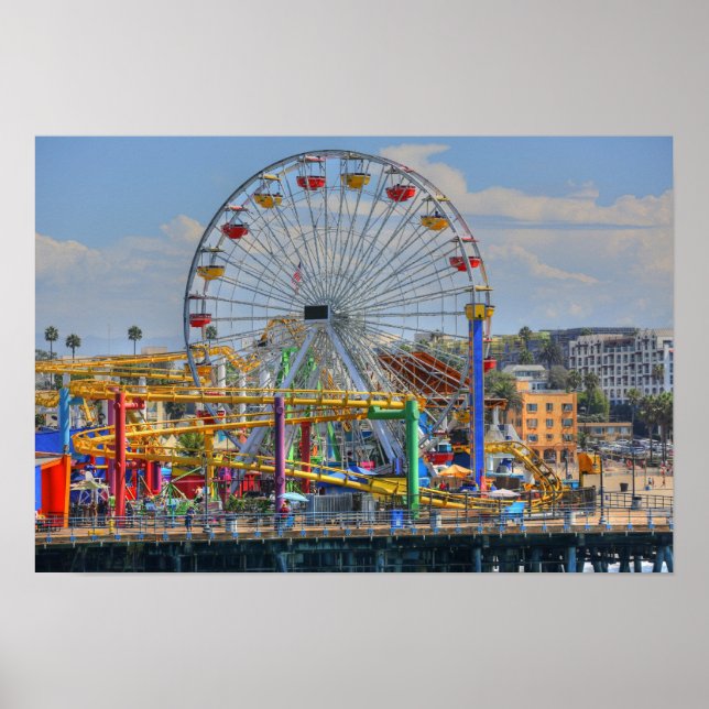 Póster Pier de Santa Mónica (Frente)