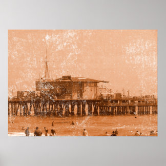 Póster Pier de Santa Mónica