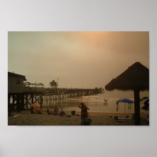 Póster Pier En San Clemente, California (Frente)