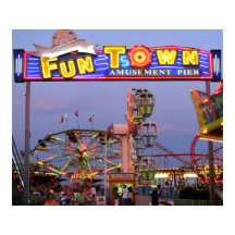 Pier Funtown en las luces