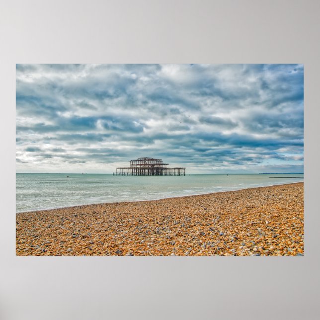 PÓSTER PIER OCCIDENTAL - BRIGHTON & HOVE, SUSSEXO ORIENTA (Frente)