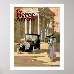 Póster Pierce Arrow Automobile Ad Vintage Art Poster
