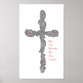 Póster Pierced - Isaiah 53:5b