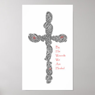 Póster Pierced - Isaiah 53:5b
