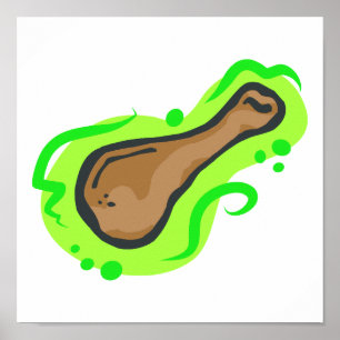 Póster Pierna de pollo