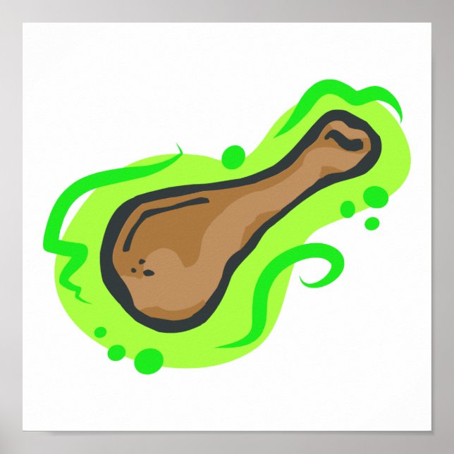 Póster Pierna de pollo (Frente)