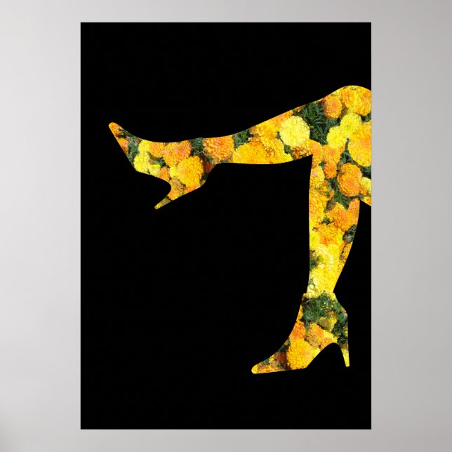 Póster Piernas Florales (Frente)