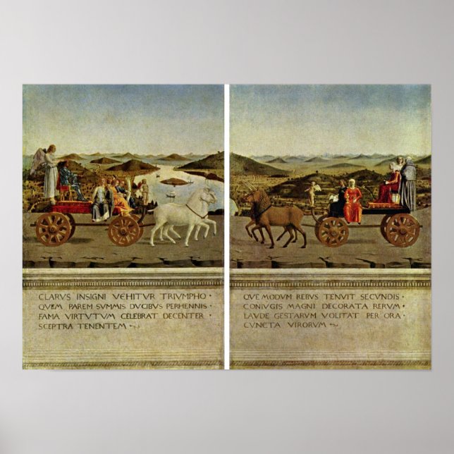 Póster Piero della Francesca - Triunfo del duque (Frente)