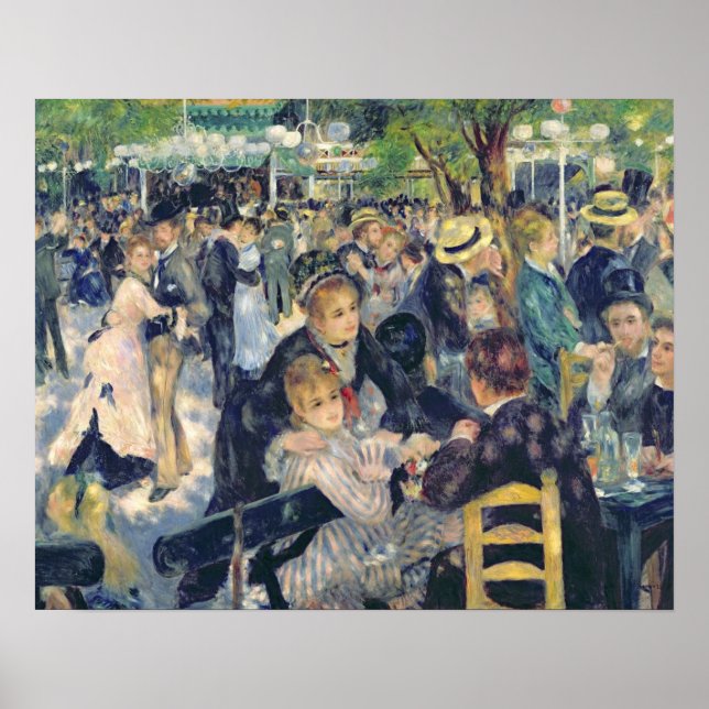 Póster Pierre A Renoir | Balón en el Moulin de la Galette (Frente)