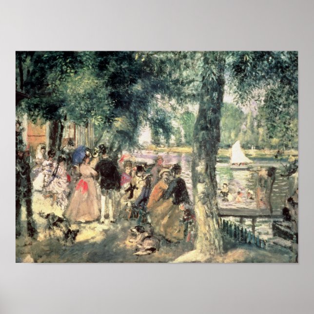 Póster Pierre A Renoir | Baño en el Sena (Frente)