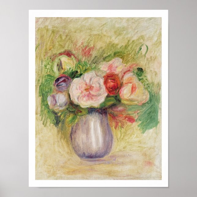 Póster Pierre A Renoir | Base de flores (Frente)