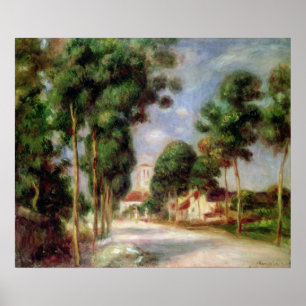 Póster Pierre A Renoir Camino a los Essoyes