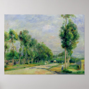 Póster Pierre A Renoir Camino a Versalles