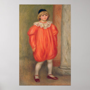 Póster Pierre A Renoir   Claude Renoir in a clown costume