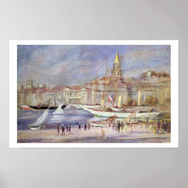 Póster Pierre A Renoir | El antiguo puerto de Marsella (Frente)