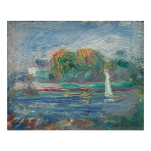 Póster Pierre A Renoir   El Río Azul